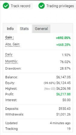 MT4/MT5 Trading Result Screenshot 1